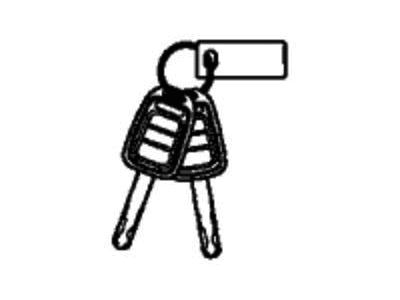 Honda 06350-TBG-A71 Set Key Cylinder