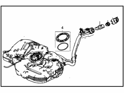 Honda 17044-TBA-L11 Set, Fuel Tank Complete