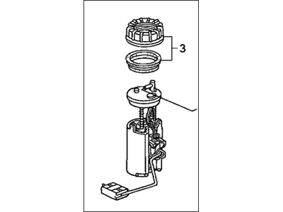Honda 17045-SDA-A30 Module Assembly, Fuel Pump (Kautex)