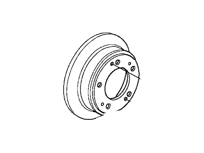 Acura 42510-SDA-A00 Disk, Rear Brake