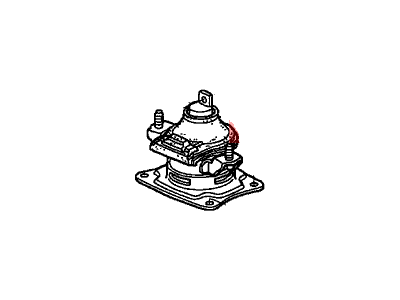 Acura 50810-SDA-E01 Rubber, Rear Engine Mounting (At)