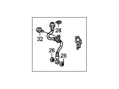 Acura 01465-SDA-A03 Hose Set, Left, Front.Brake