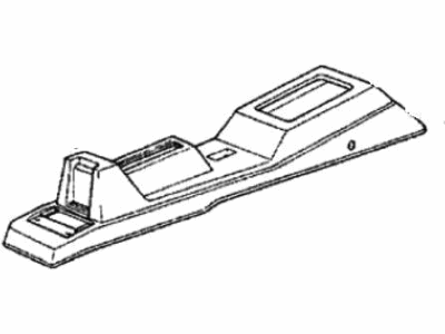 Honda 77701-SB3-010ZD Console, Center *NH89L* (PALMY GRAY)