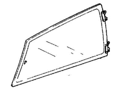 Honda 73200-SB3-305 Glass Assy., L. Quarter