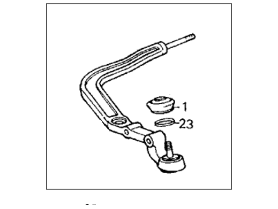 Honda 51351-SB6-003 Arm, Right Front Radius