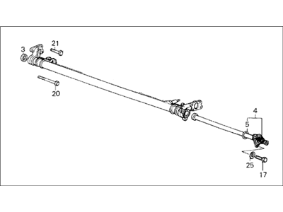 Honda 42100-SB3-605 Beam Assembly, Rear Axle