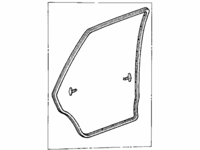 Honda 76885-SB4-013 Weatherstrip, L. RR. Door