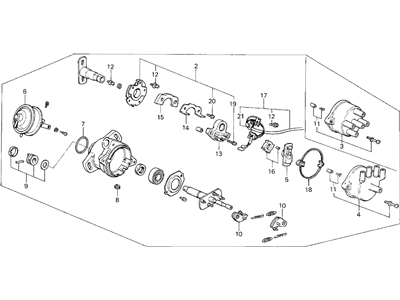 Honda 30100-PE0-716 Distributor Assembly (Hitachi)