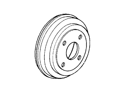 Honda 42610-SB2-010 Drum, Rear Brake