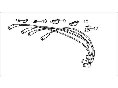 Honda 32722-PE1-V12 Wire, High/T