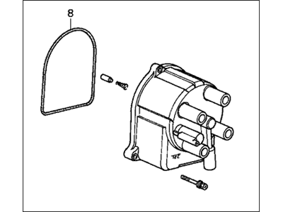 Honda 30102-PT3-A12 Cap Assembly