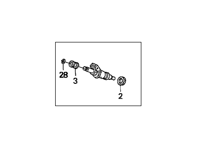 Honda 06164-P5M-000 Injector Set, Fuel