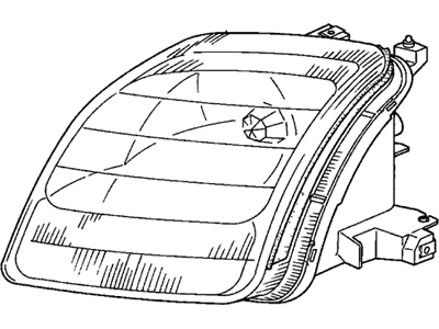 Honda 33151-S30-A02 Headlight Unit, Driver Side