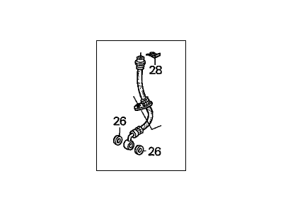 Honda 01465-S30-000 Hose Set, Left Front Brake