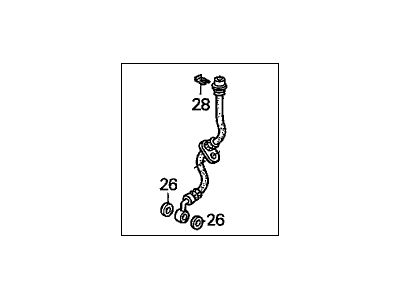 Honda 01464-S30-N20 Hose Set, Right Front Brake