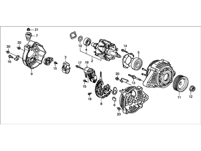 Honda 31100-P5M-013 Alternator Assembly (Cjv71) (Denso)