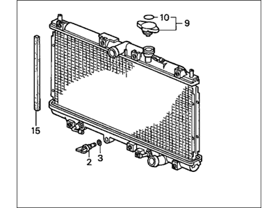 Honda 19010-P0A-902 Radiator (Toyo)