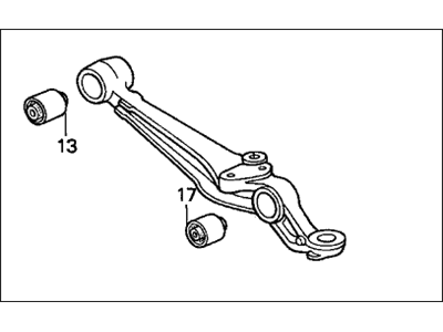 Honda 51355-S30-000 Arm, Right Front (Lower)