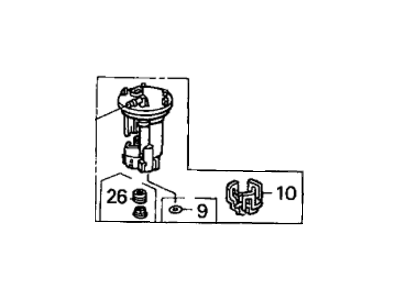 Honda 16010-S7A-931 Filter Set, Fuel