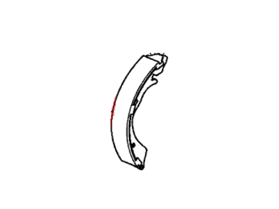 Honda 43154-SM4-A01 Shoe, Rear Brake (B) (Driver Side)