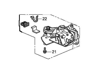 Honda 76207-TF0-G01 Bracket Set, R. (R.C.)