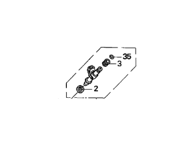 Honda 06164-PCX-010 Injector Set, Fuel