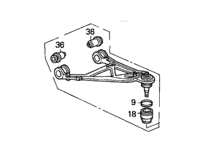 Honda 52400-S2A-003 Arm, Left Rear (Upper)