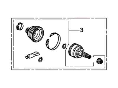 Honda 44014-TK6-A51 Joint Set, Outboard