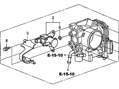 Honda 16400-RTW-003 Throttle Body, Electronic Control (Gme5A)