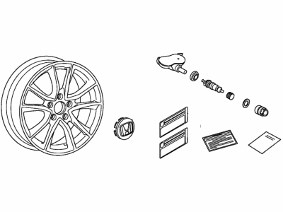 Honda 08W17-SZT-102 Wheel, Alloy (17" Diamond Cut)