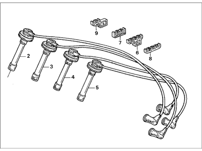 Acura 32700-P0A-A00 Wire Assembly, Ignition (Sumitomo)