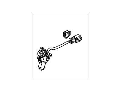 Honda 72755-S84-A01 Motor Assembly, Left Rear Windshield