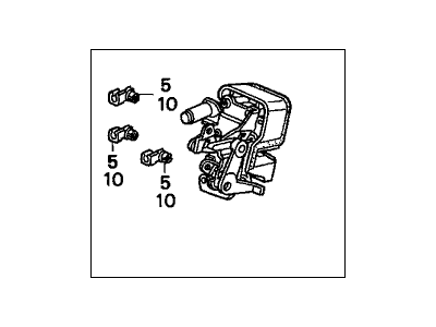 Honda 72650-S84-A11 Lock Assembly, Left Rear Door (Manual)
