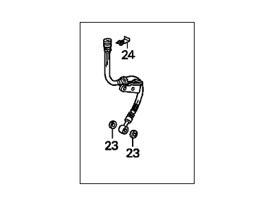Acura 01464-S84-A01 Hose Set, Right Front Brake