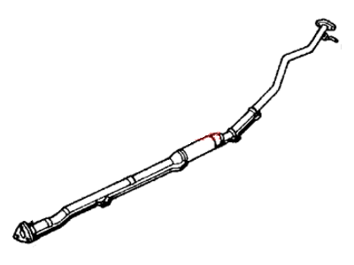 Honda 18220-SH9-505 Pipe B, Exhuast