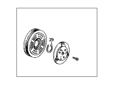 Honda 38900-PM3-R33 Clutch Set, Compressor