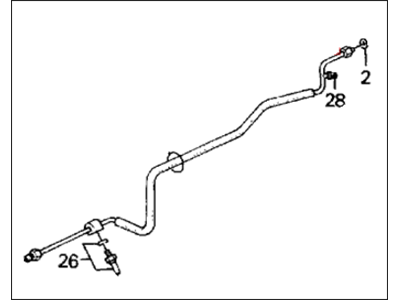 Honda 80343-SH3-A11 Pipe C, Receiver (Fayette)