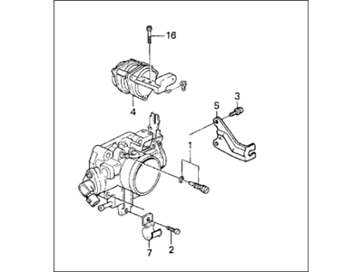 Honda 16400-PM6-308 Body Assembly, Throttle