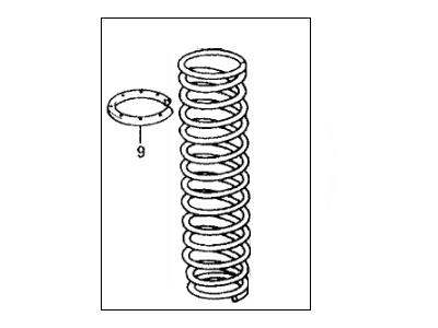 Honda 52441-SH9-902 Spring, Right Rear