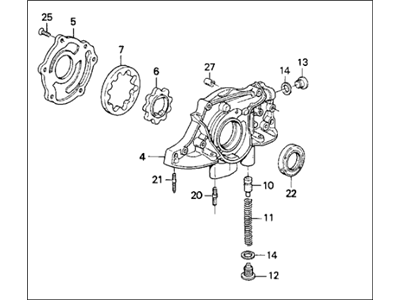 Honda 15100-P06-A02 Pump Assembly, Oil