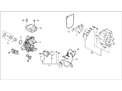 Honda 30100-PM6-046 Distributor Assembly (Td-02U) (Tec)