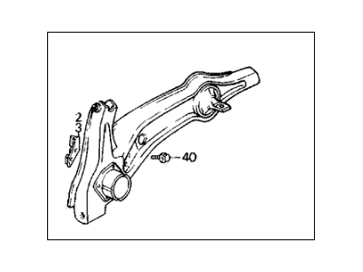 Honda 52370-SH9-A14 Arm, Right Rear Trailing