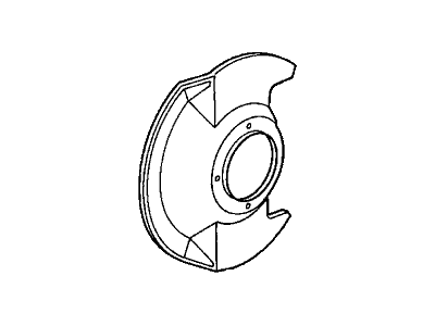 Honda 45255-S01-A00 Splash Guard, Front Brake (14")