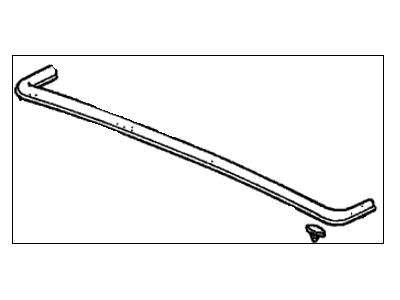 Honda 74143-S5A-000 Rubber, RR. Hood Seal