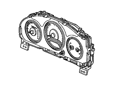 Honda 78120-S5P-L62 Meter Assembly, Speed & Tacho & Fuel & Temperature (Northland Silver)