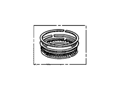 Acura 13021-RL5-A01 Ring Set, Piston (Over Size) (0.25) (Riken)