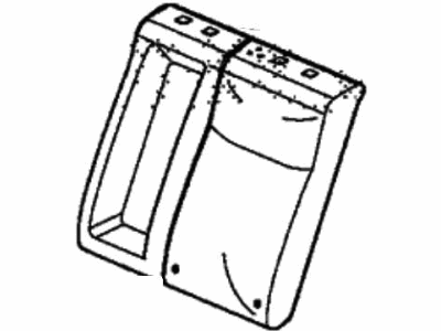 Honda 82521-TR6-A61ZA Cover, Left Rear Seat-Back Trim (Pale Moss Gray) (Leather)