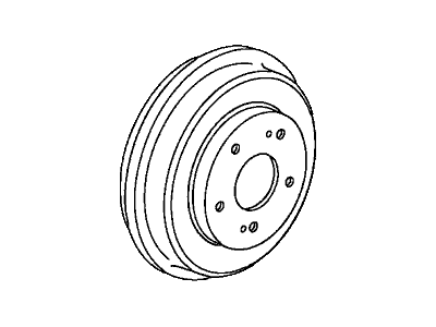 Honda 42610-TR0-A00 Drum, Rear Brake