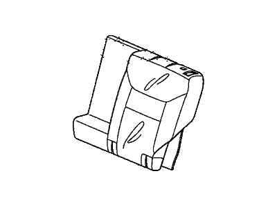 Honda 82521-T0G-A42ZA Cover, Left Rear Seat-Back Trim (Sienna Beige) (Leather)