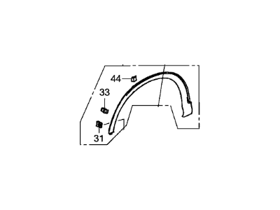 Honda 74165-T0A-A01 Protector L, FR W